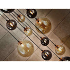 439015 Dark 14 Light Pendant Black/Brass
