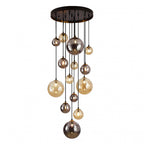 439015 Dark 14 Light Pendant Black/Brass