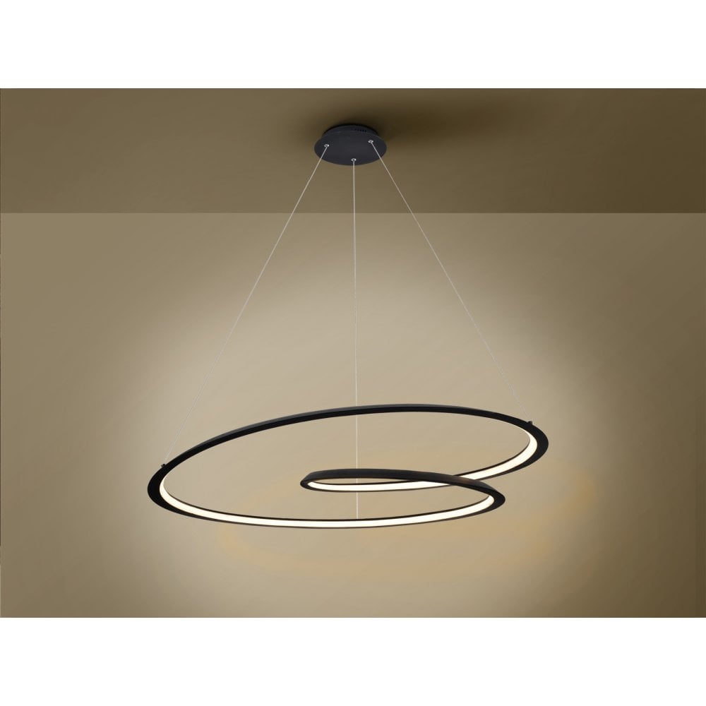 527644 Looping LED Pendant Black