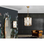 615372 Esparta 3 Light Pendant Gold