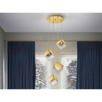 720403 Priscila 4 Light Pendant Gold