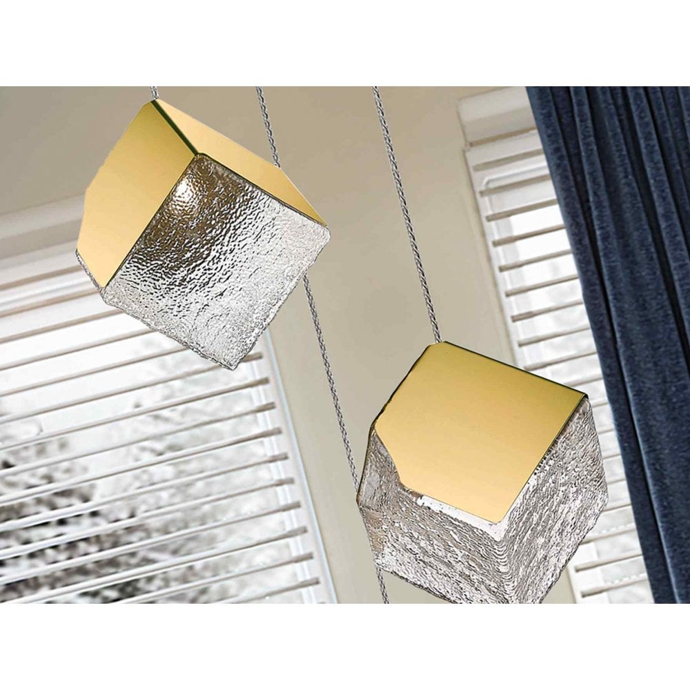 720403 Priscila 4 Light Pendant Gold