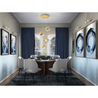 720403 Priscila 4 Light Pendant Gold