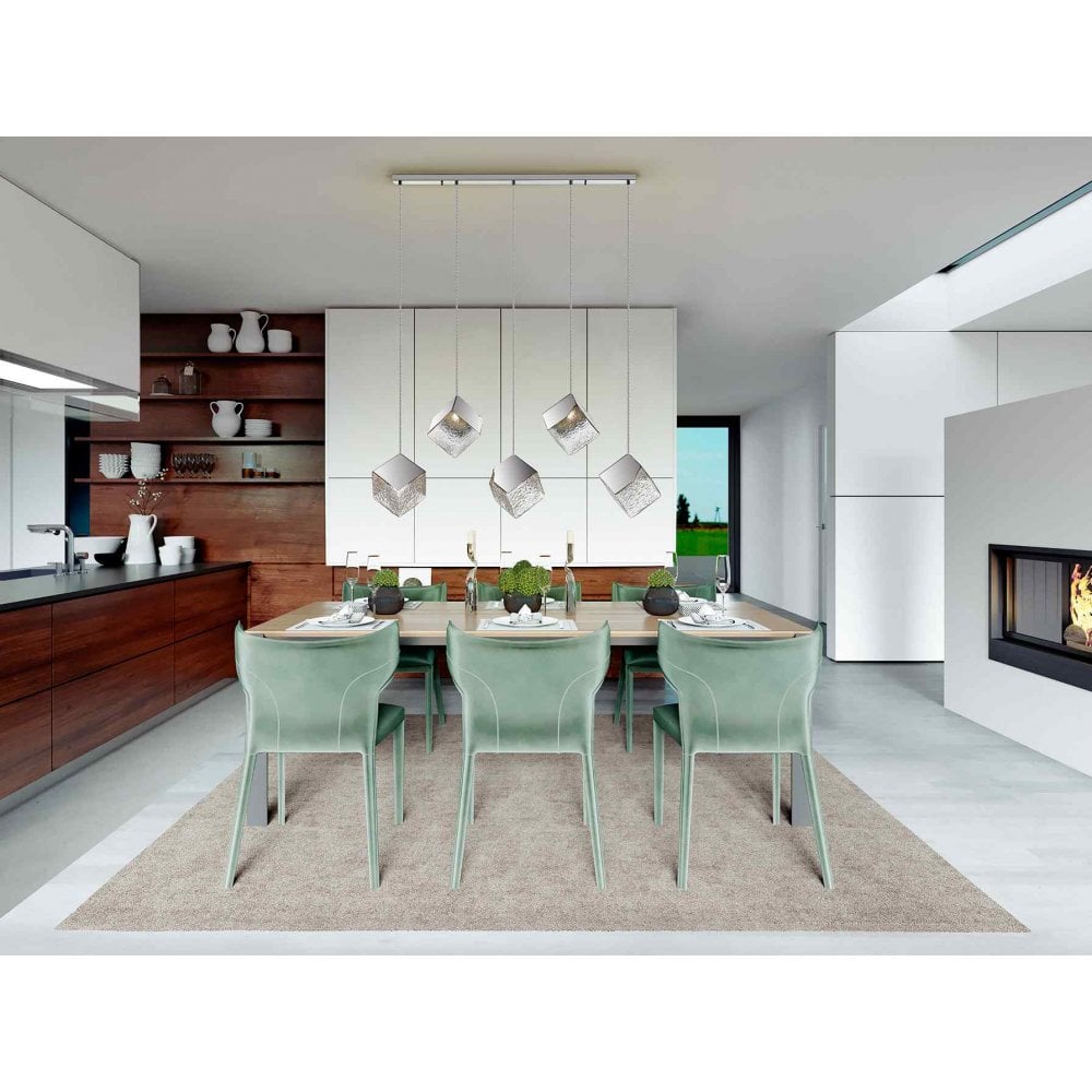 720588 Priscila 5 Light Pendant Chrome