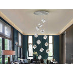 721240 Priscila 12 Light Pendant Chrome EX DISPLAY