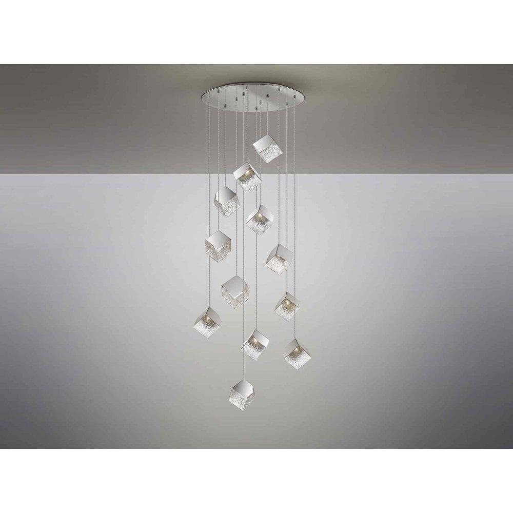 721240 Priscila 12 Light Pendant Chrome EX DISPLAY