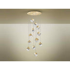 721257 Priscila 12 Light Pendant Gold