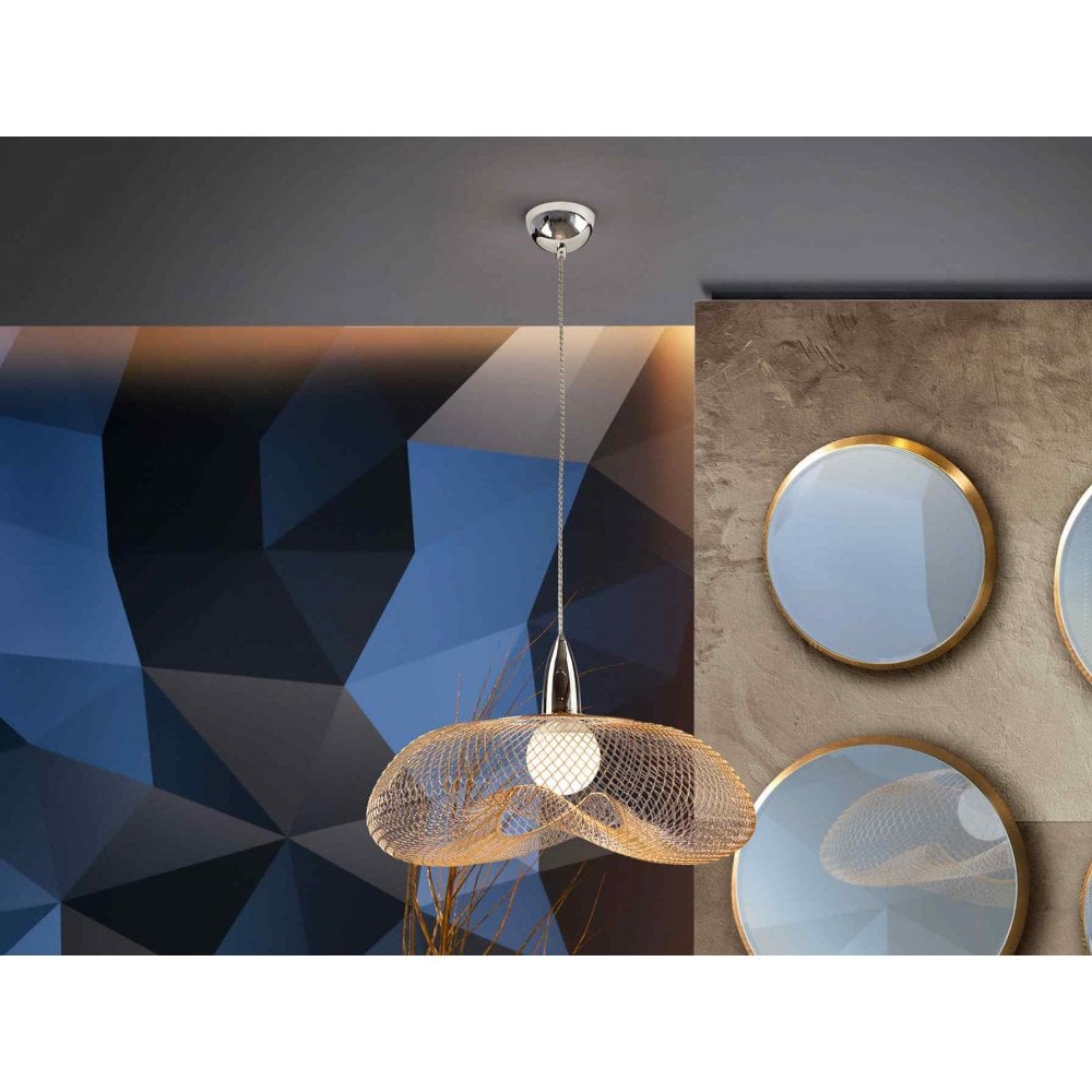 735964 Forma 1 Light Pendant Chrome/Gold