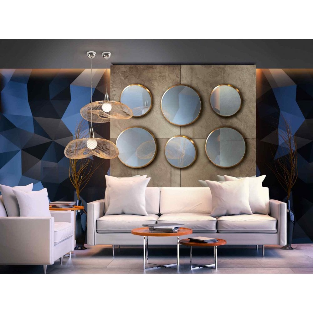 735964 Forma 1 Light Pendant Chrome/Gold