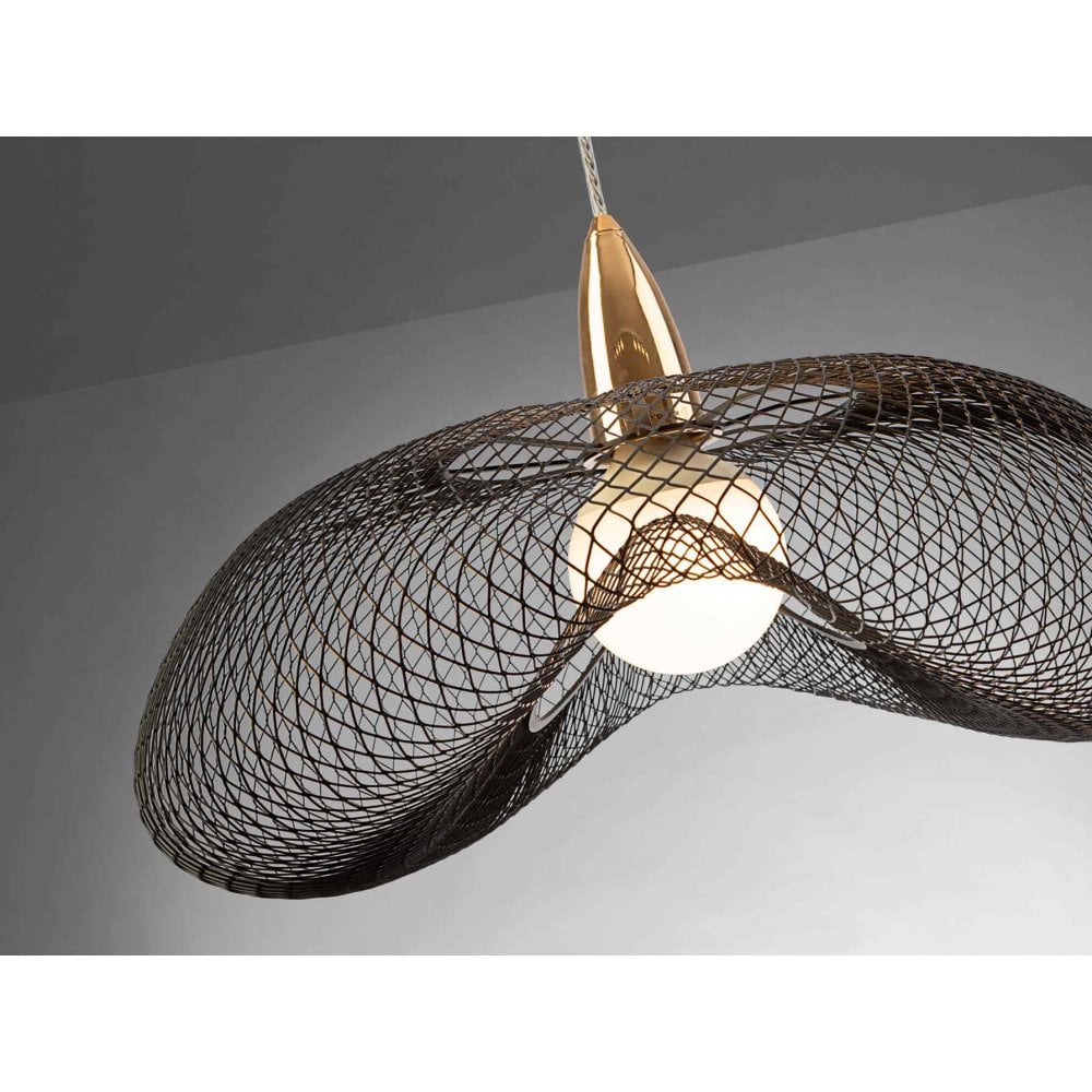 735971 Forma 1 Light Pendant Gold/Black