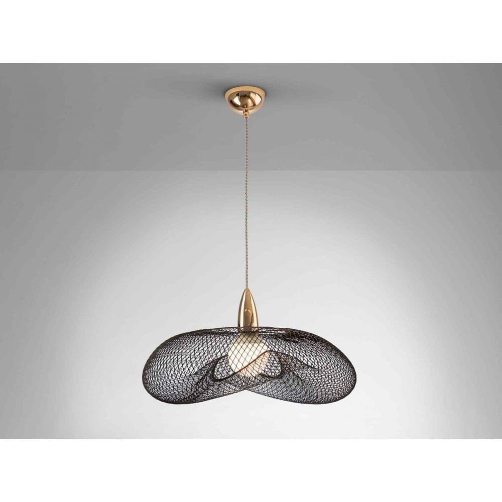 735971 Forma 1 Light Pendant Gold/Black