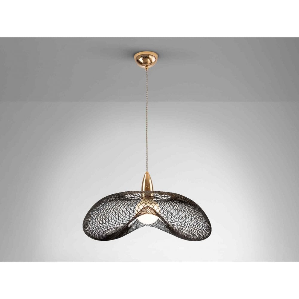 735971 Forma 1 Light Pendant Gold/Black