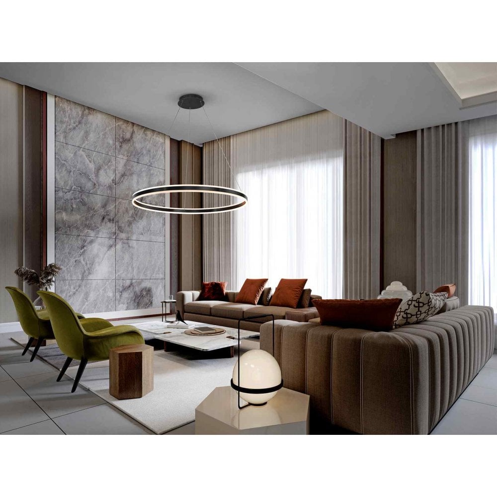 831642 Helia LED Pendant Matt Black