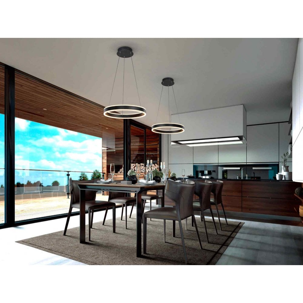 831956 Helia LED Pendant Matt Black