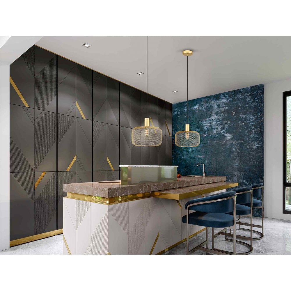 910149 Osiris 1 Light Pendant Gold