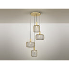 910460 Osiris Round 4 Light Pendant Gold