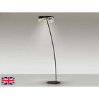 294867UK Selene LED Floor Lamp Black Glass