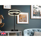 832076UK Helia LED Table Lamp Matt Black