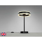 832076UK Helia LED Table Lamp Matt Black