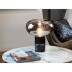 837125UK Fungi Table Lamp Black Marble