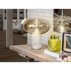 837156UK Fungi Table Lamp White Marble