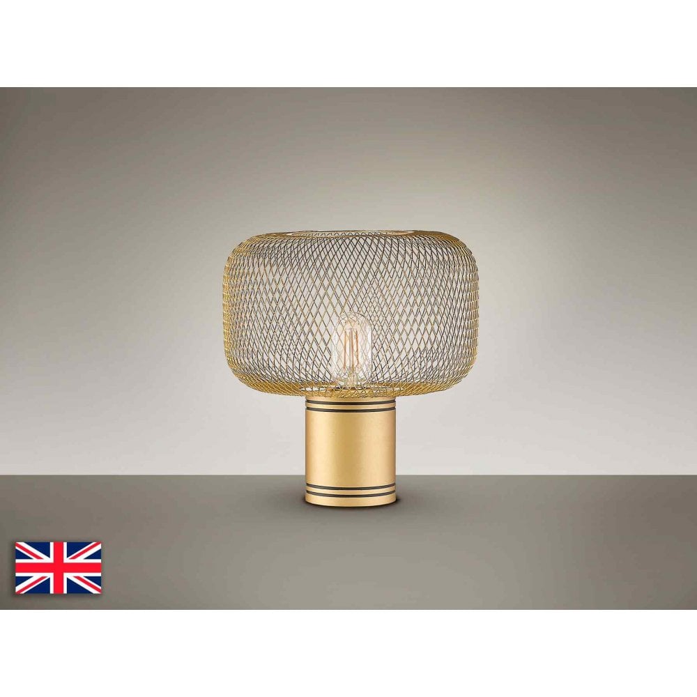 910521UK Osiris Table Lamp 1 Light Gold