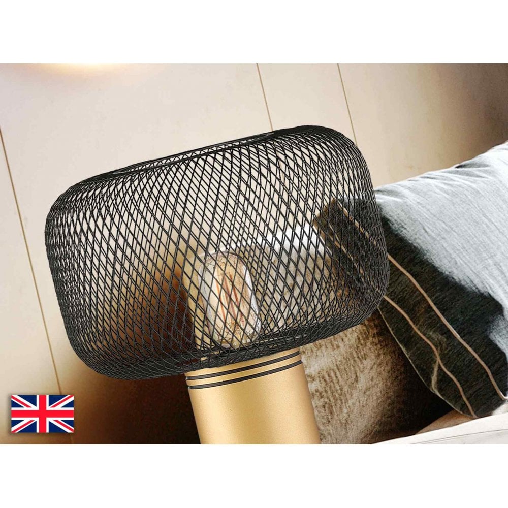 910538UK Osiris Table Lamp 1 Light Black