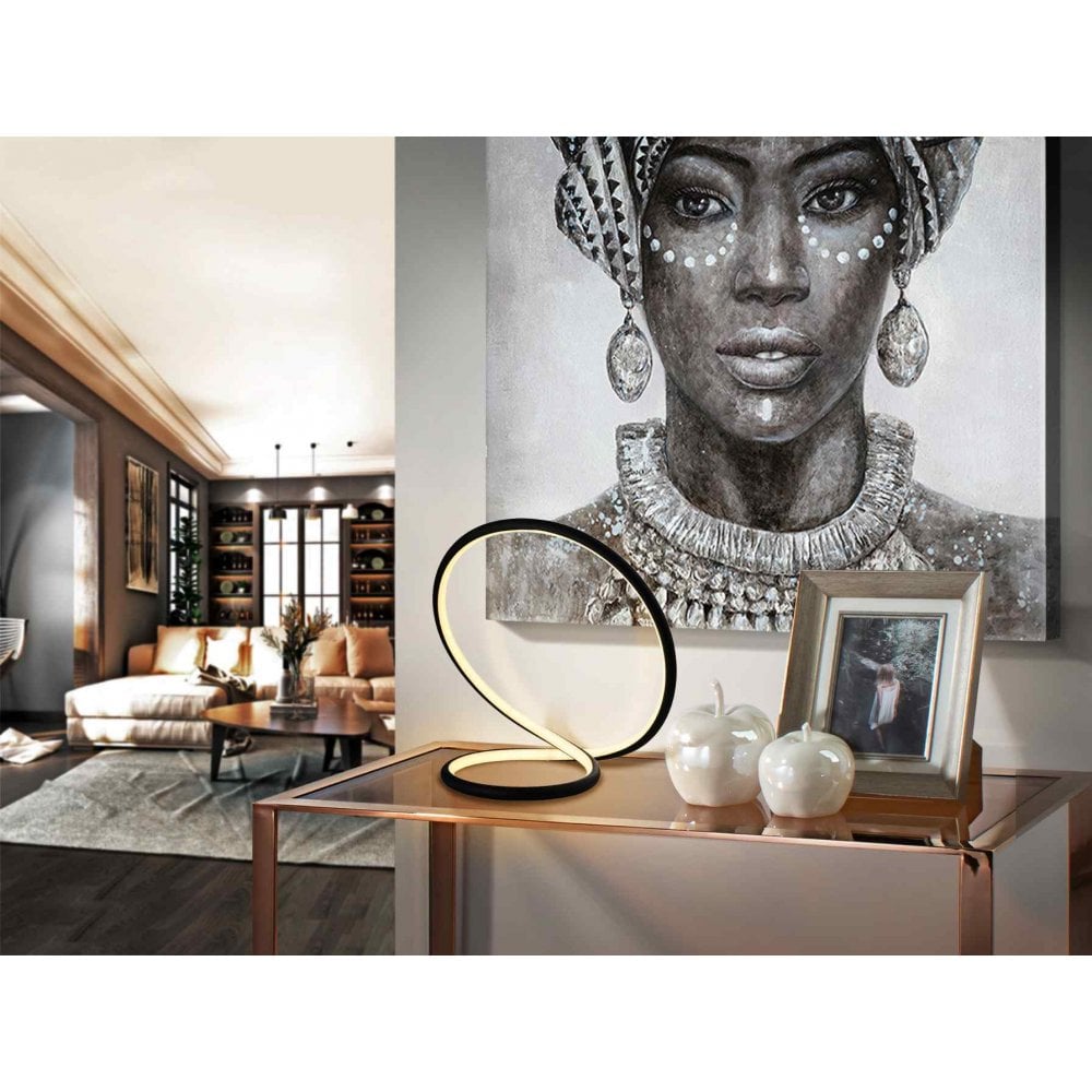 963053UK Infinito LED Table Lamp Black