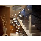 793960K Sphere LED Pendant 27 Light Dimmable Chrome Brass Copper