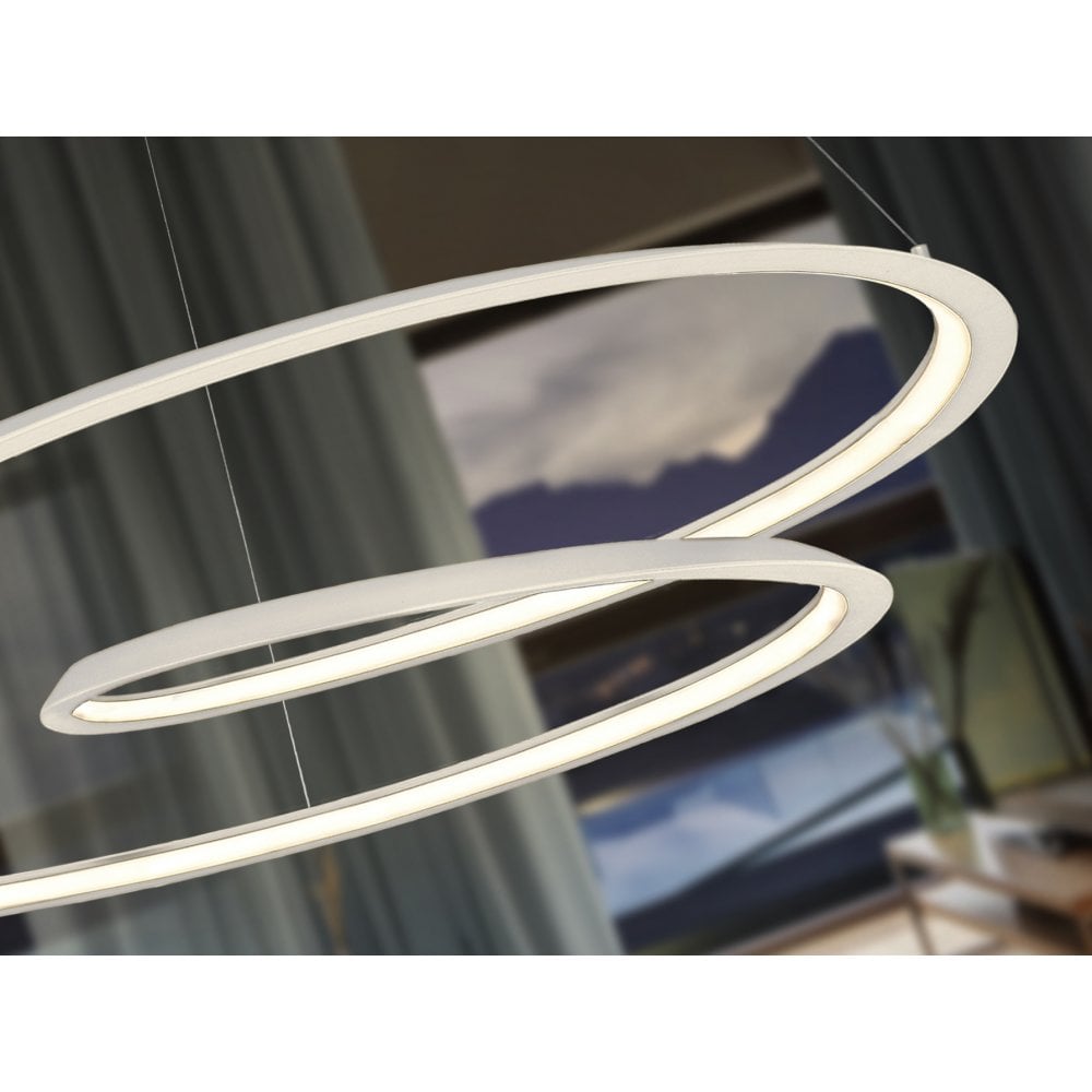 527637 Looping LED Pendant White
