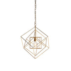 90032 1 Light Pendant Antique Gold Leaf
