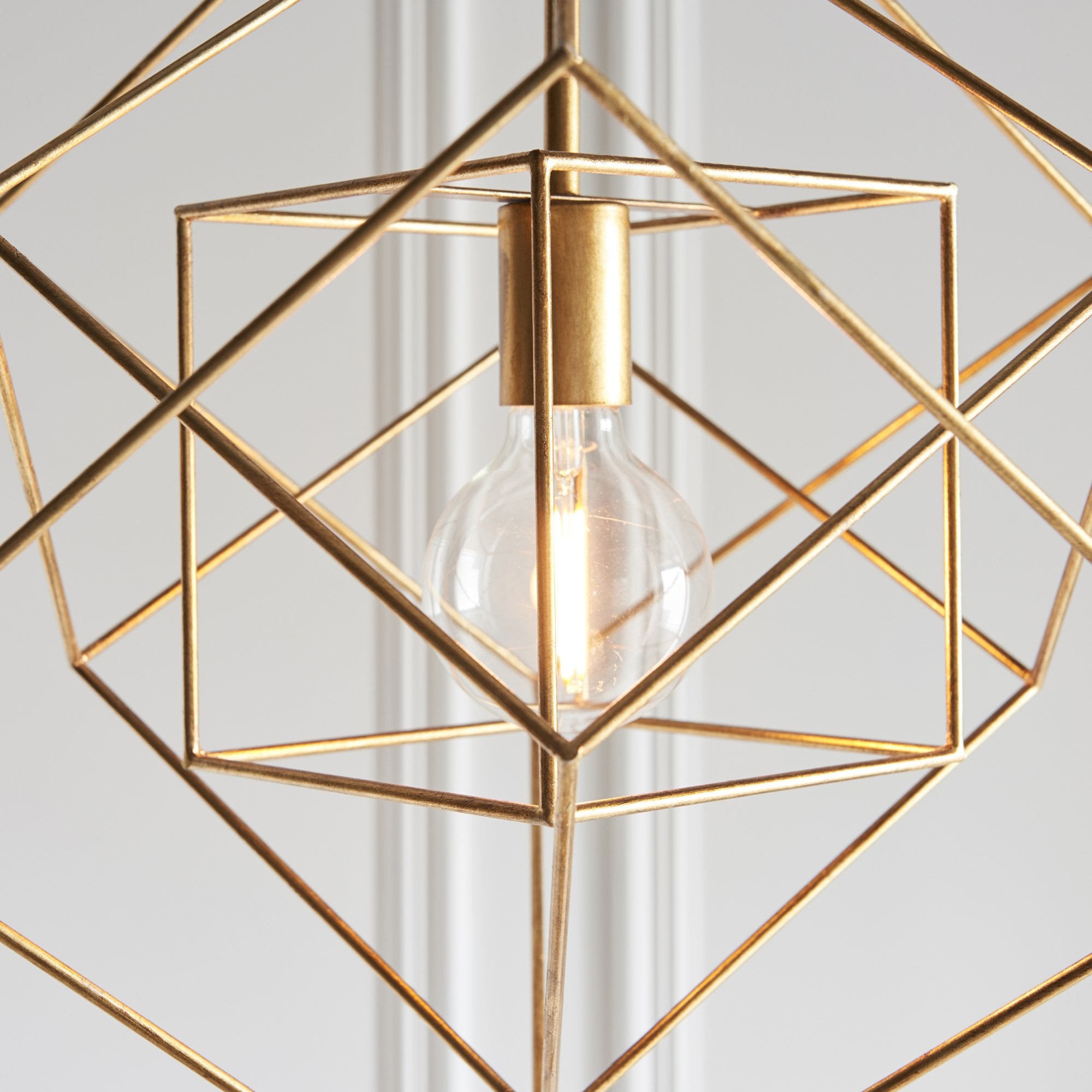 90032 1 Light Pendant Antique Gold Leaf