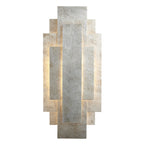 90451 2 Light Wall Light Antique Silver Leaf