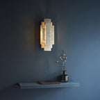 90451 2 Light Wall Light Antique Silver Leaf