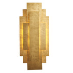 90452 2 Light Wall Light Antique Gold Leaf