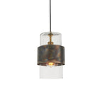 90601 1 Light Pendant Bronze Patina Plate & Clear Glass (S)
