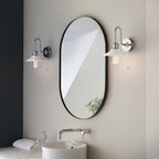 95508 Bathroom 1 Light Wall Light Chrome Plate & Gloss White