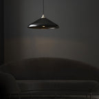 96560 1 Light Pendant Matt Black & Matt Nickel Plate
