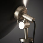 96562 1 Light Floor Lamp Matt Black & Matt Nickel Plate