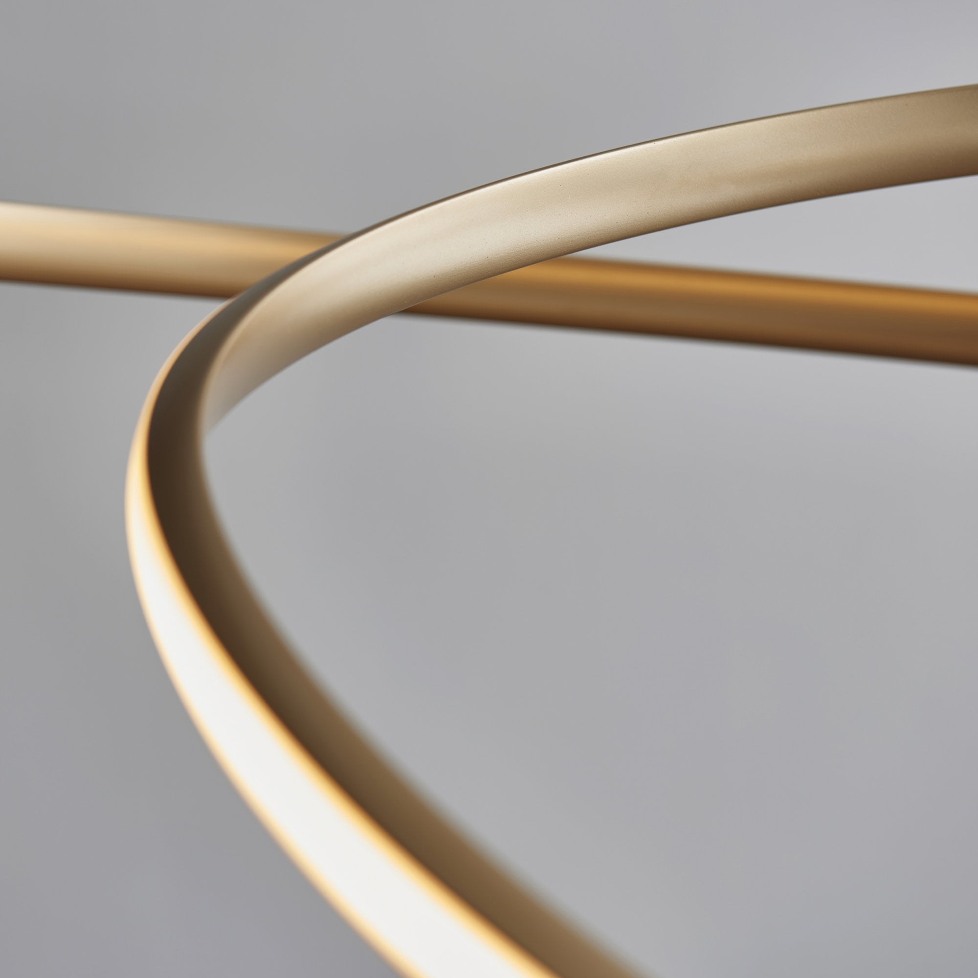 97639 1 Light LED Pendant Satin Gold Paint & White Silicone