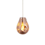 99516 1 Light Pendant Copper Metallic Glass & Chrome Plate