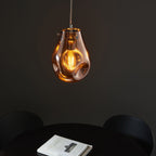99516 1 Light Pendant Copper Metallic Glass & Chrome Plate