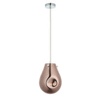 99516 1 Light Pendant Copper Metallic Glass & Chrome Plate