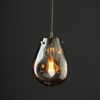 99519 1 Light Pendant Chrome Metallic Glass & Chrome Plate