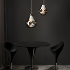 99788 1 Light Pendant Chrome Metallic Glass & Chrome Plate