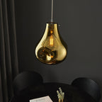 99789 1 Light Pendant Gold Metallic Glass & Chrome Plate