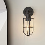 99948 Bathroom 1 Light Wall Light Matt Black Finish