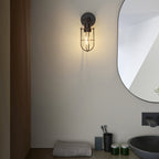 99948 Bathroom 1 Light Wall Light Matt Black Finish