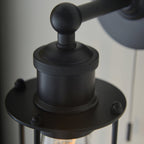 99948 Bathroom 1 Light Wall Light Matt Black Finish