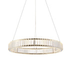 102255 1 Light LED Pendant Chrome Plate & Clear Crystal